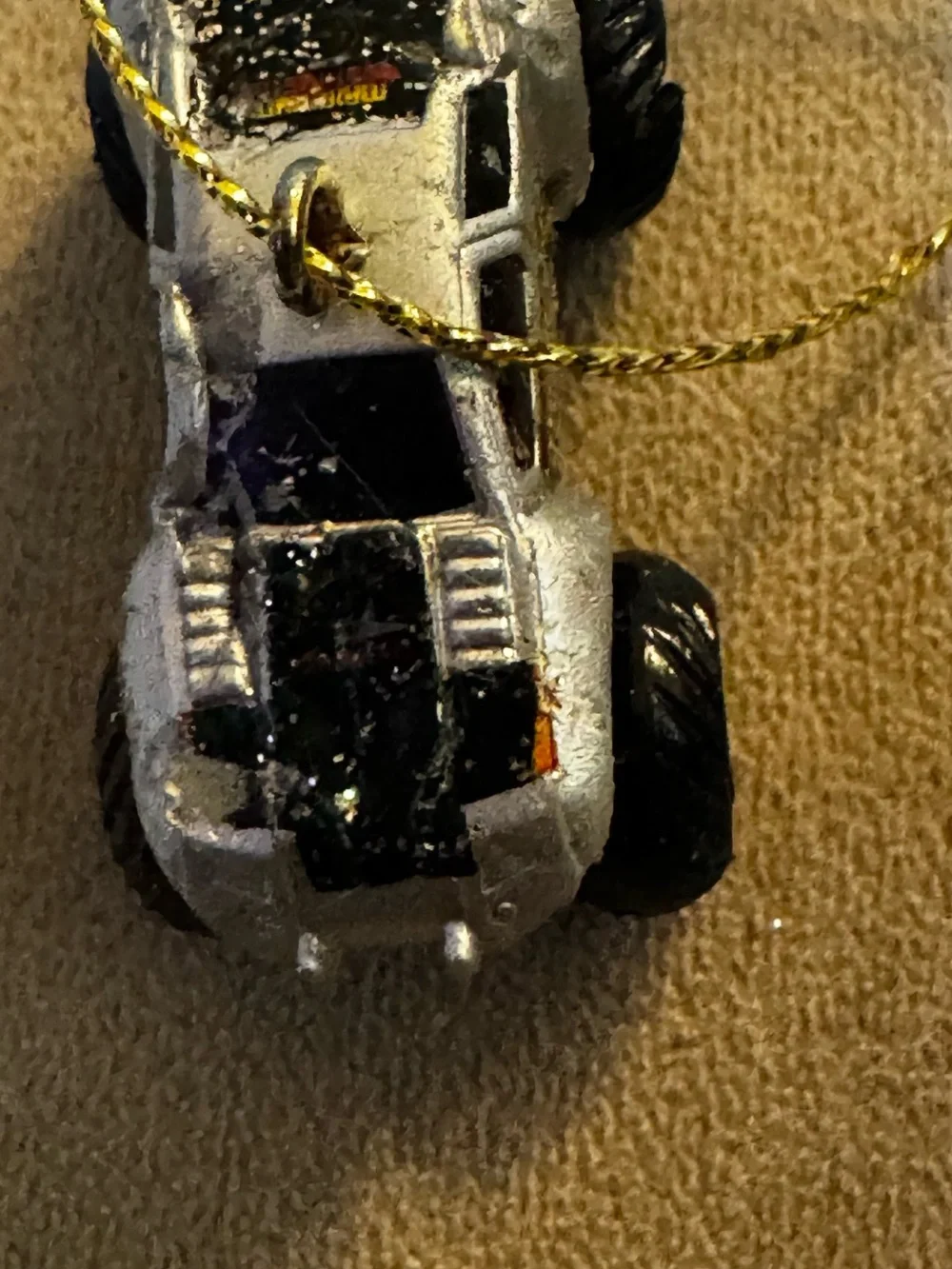 Mini Monster Truck Toy ornament set - approximately 1”